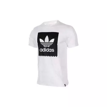 Adidas Мужская футболка с круглым вырезом и логотипом Originals Trefoil, белые AY8899 XL
