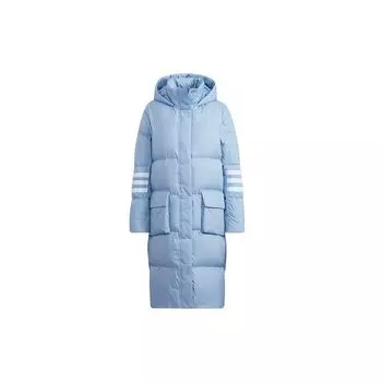 Adidas Neo Casual Теплый пуховик с капюшоном Женская верхняя одежда Небесно-синий H18622 M