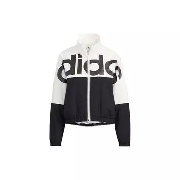 Adidas Neo Contrast Logo Спортивная куртка Женские куртки Черные HE4535