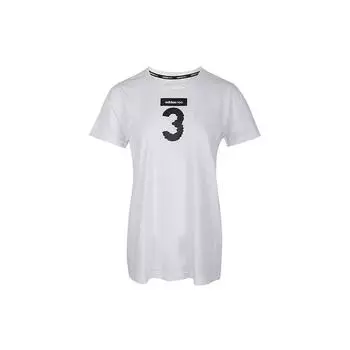 Adidas Neo Digital Logo Print Спортивная футболка Женские топы Белые DW7738 XL