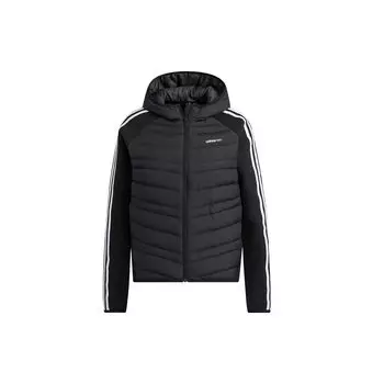 Adidas Neo Icon 3S Daily Down Повседневная теплая пуховая куртка с капюшоном Женская верхняя одежда Черный H45296 S