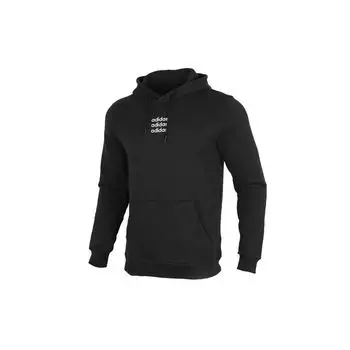 Adidas Neo M C+ HDY с логотипом и принтом, повседневный пуловер с капюшоном, мужская толстовка с капюшоном, черный GJ8936 M
