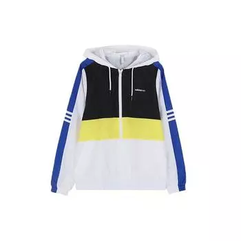 Adidas Neo Повседневная спортивная куртка с капюшоном Женская верхняя одежда Белый лимонно-желтый FK9955 S