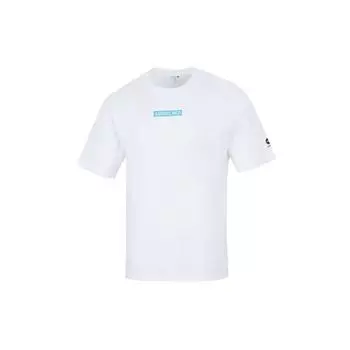 Adidas Neo Pure Pattern Print Спортивная футболка с круглым вырезом Мужские топы Белые HC9717 XXL