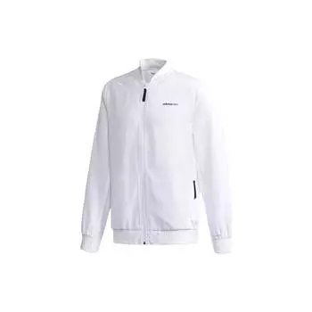 Adidas Neo Solid Повседневная куртка-бомбер на молнии Мужская верхняя одежда Белый DN7379 XL