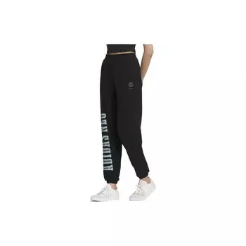 Adidas Neo Твердые джоггеры с буквенным принтом и зауженными книзу женскими штанами, черные HN0012