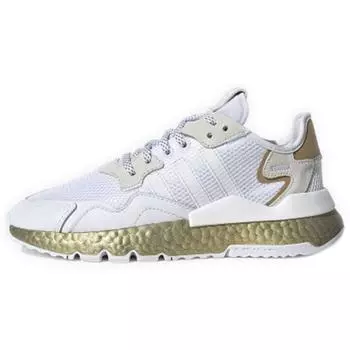 Adidas Nite Jogger White Gold Metallic Женские кроссовки Cloud-White Periwinkle FV4138