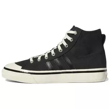 Adidas Nizza High RF 74 Black Cream White Мужские кроссовки Core-Black Gum GX8488 36