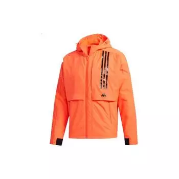Adidas O2 Ветровка Colorblock Куртка Мужская Верхняя одежда Оранжевый Красный FM9420 L
