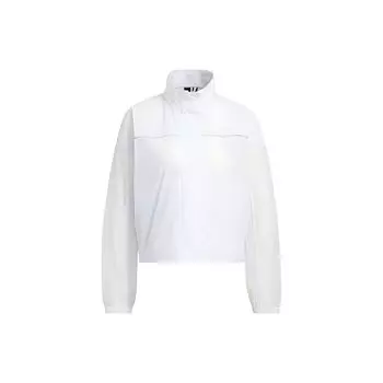 Adidas однотонная куртка с воротником-стойкой женская белая HT6914 XL