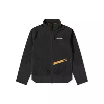 Adidas однотонная мужская куртка с капюшоном на молнии с логотипом, черная HE5204 XL