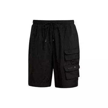 Adidas однотонные шорты с несколькими карманами на шнурке, мужские брюки, черные HS8889 S