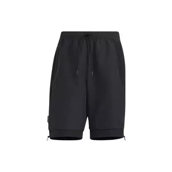 Adidas однотонные спортивные шорты на шнурке мужские черные HE6604