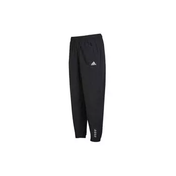 Adidas однотонные тканые повседневные спортивные штаны с мини-логотипом, унисекс, черные HE7419 XXL