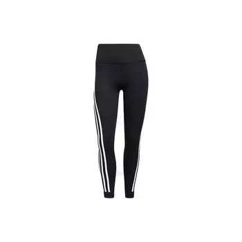 Adidas Opt Ticons 7/8 Тренировочные полосатые спортивные леггинсы для фитнеса женские плавки черные H64211 M