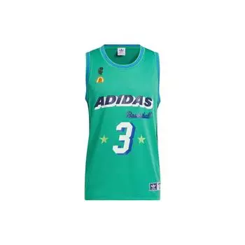 Adidas Оригинальная баскетбольная майка Hoop York City с буквенно-цифровым принтом, круглым вырезом, без рукавов, унисекс, светло-зеленый цвет IT9954 M