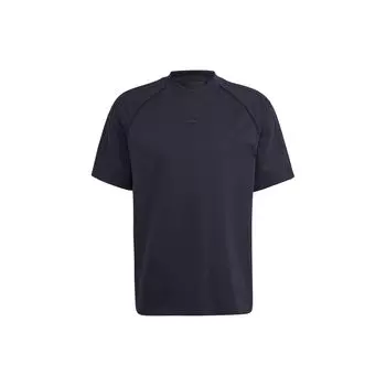 Adidas Оригинальная синяя версия Essentials Solid Logo Sports футболка с коротким рукавом мужские топы IL6155 S