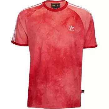 Adidas Оригинальная толстовка Pharrell Williams Hu Holi Scarlet в полоску, удобная футболка с коротким рукавом, мужские топы CW9101 L