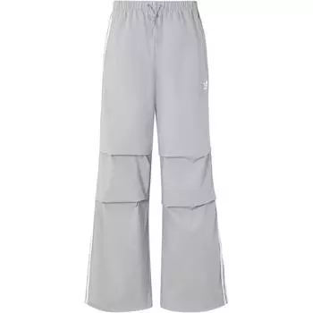 Adidas Оригинальные брюки Para Pants с логотипом бренда в полоску, свободные ретро-спортивные длинные брюки, женские брюки серого цвета KB9186 L