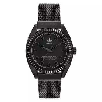 [Adidas Original Swatch] Watch EDITIONTWOICON AOFH22510 Men s Black [Item]