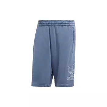 Adidas Originals Adicolor Outline Трилистник Шорты с вышитым логотипом Мужские шорты Голубые IR8005 L