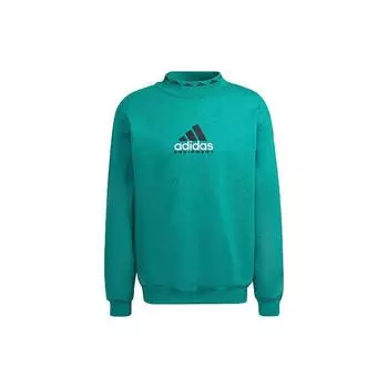 Adidas Originals Eqt Logo Вышитый спортивный свитшот с круглым вырезом Мужские топы Зеленый HG8093 L