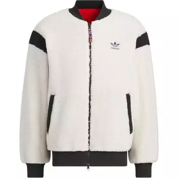 Adidas Originals Feifei Ruan Collaboration FW23 Новогодняя двусторонняя куртка из шерпы Верхняя одежда унисекс Белый IX4214 M
