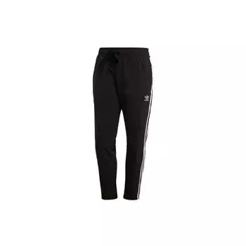 Adidas Оригинальные ретро-трикотажные спортивные штаны с тремя полосками, женские, черные, GK6169 M