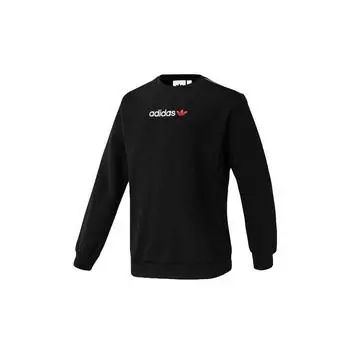 Adidas Originals Trefoil Linear Crew Sweatshirt Мужская толстовка черная FT9281 S