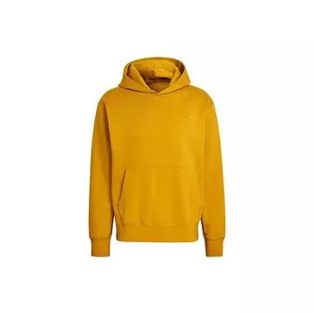 Adidas Originals Trefoil Solid Logo Толстовка с вышитым логотипом Мужская толстовка с капюшоном Желтый HN6933 XS