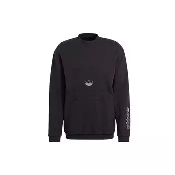 Adidas Originals Trefoil SPRT Arc Crew Толстовка мужская толстовка черная GN2464 S