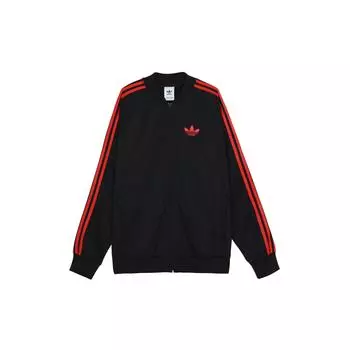 Adidas Originals Trefoil Stripe Ретро спортивная куртка Мужские куртки черные GK0657 S