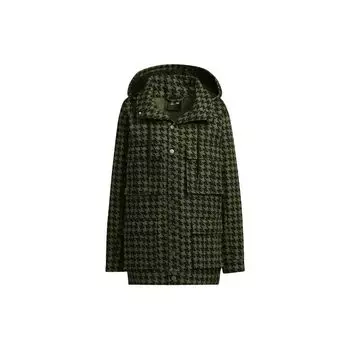 Adidas Originals Trefoil x Ivy Park Спортивная куртка в клетку с капюшоном Куртки унисекс Зеленые HC6004 S