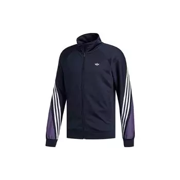 Adidas Originals Трилистник-стойка с воротником-стойкой Повседневная спортивная куртка Мужская верхняя одежда Темно-синий FM1524 M