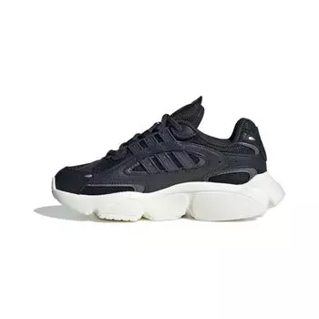 Adidas Ozmillen Elastic Lace J Carbon Grey Детские кроссовки Black Grey-Six Core-Black IG1843 33