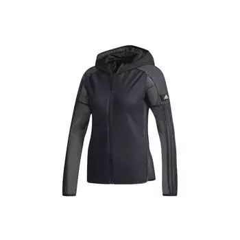 Adidas Performance Полая сетка с капюшоном Легкая куртка Женская верхняя одежда Черный CV5489 S