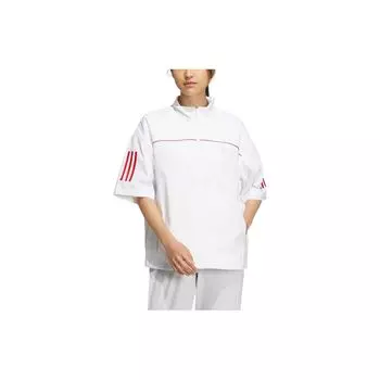 Adidas Полосатая спортивная куртка с коротким рукавом Женская верхняя одежда Белая HS4377 L