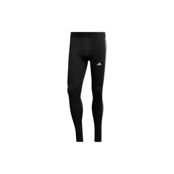 Adidas Полосатые компрессионные спортивные леггинсы мужские черные HD3530 XL