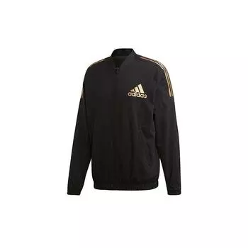 Adidas повседневная тренировочная спортивная куртка мужские топы черные DX7717 S