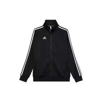 Adidas Повседневный полосатый дизайн Винтажная спортивная куртка с воротником-стойкой Унисекс Куртка черная TR30J2-CBW XXXL