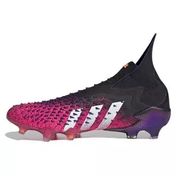 Adidas Predator Freak+ FG Demonskin - Мужские кроссовки Black Shock Pink Core-Black Cloud-White FW7617 40