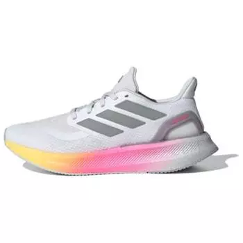Adidas PureBoost 5 белые Lucid розовые женские кроссовки Cloud-White Silver-Metallic Spark IE0524 39