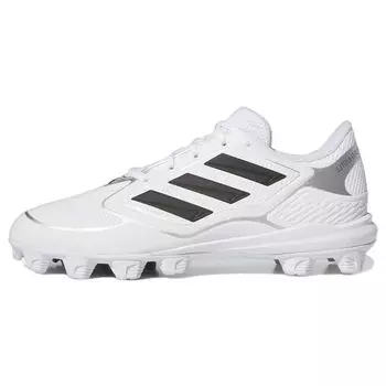 Adidas PureHustle 3 MD белые черные женские кроссовки Cloud-White Core-Black Silver-Metallic IG7139 45