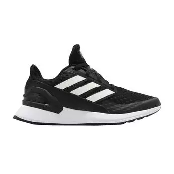 Adidas RapidaRun J Черные детские кроссовки белые EF9242