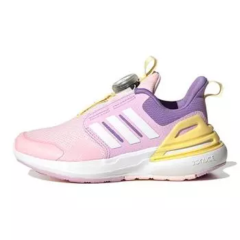 Adidas RapidaSport Bounce BOA J Clear Pink Bliss Lilac Детские кроссовки Cloud-White HP2566 38