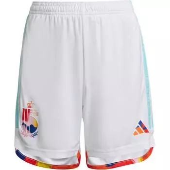 Adidas Rbfa A Короткие однотонные футбольные шорты с принтом логотипа и эластичной талией, прямые, мужские шорты белого цвета HD9410 XXXL