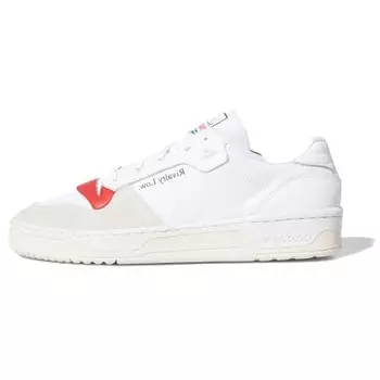 Adidas Rivalry Low White Glory Красные мужские кроссовки Running-White Chalk-White EF6418