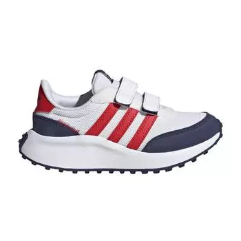 Adidas Run 70s CF J White Crew Navy Red Детские кроссовки Footwear-White Solar-Red GW0333 28
