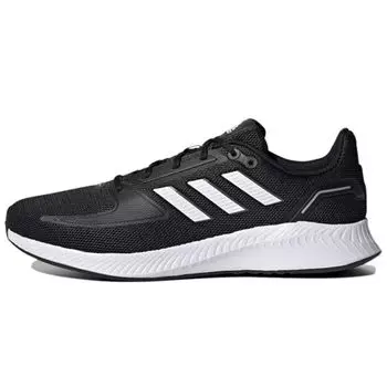Adidas Run Falcon 2.0 Black White Мужские кроссовки Core-Black Cloud-White Grey-Six FY5943 46