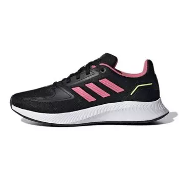 Adidas Runfalcon 2.0 J Black Rose Tone Детские кроссовки Core-Black Pulse-Yellow GZ7420 28